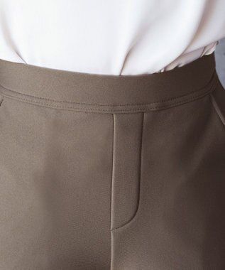 Tiaclasse 【安田美沙子さん着用・新色追加・日本製】すふれ起毛ストレートパンツ モカ