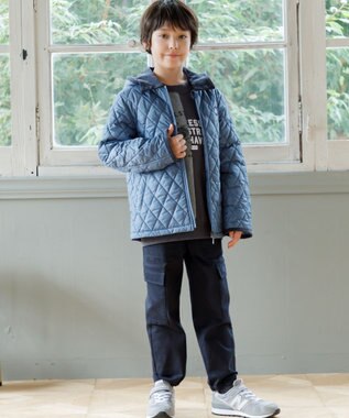 J.PRESS KIDS 【140-170cm】パッチワーク ブルプリント トレーナー グレー系