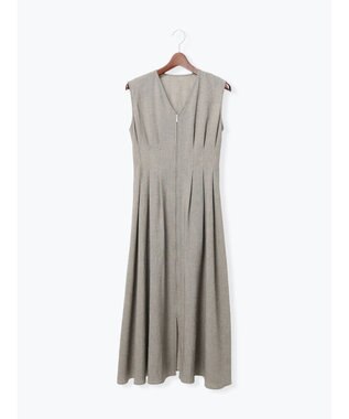 Te chichi ミックスツイルジャンスカワンピース(セットアップ可)《2026 SUMMER LOOK item》 ベージュ