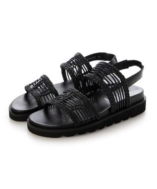 MODE ET JACOMO <D'ICI>フットベッドメッシュサンダル ブラック