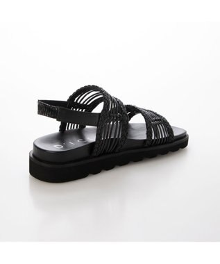 MODE ET JACOMO <D'ICI>フットベッドメッシュサンダル ブラック