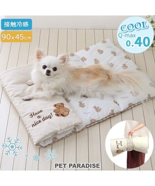  ペットパラダイス クールロールマット 《くまちゃん 水玉柄》 小型犬
