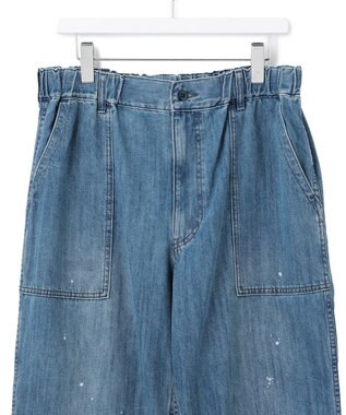 J.PRESS YORK STREET 【UNISEX】ワイド デニムパンツ ネイビー系