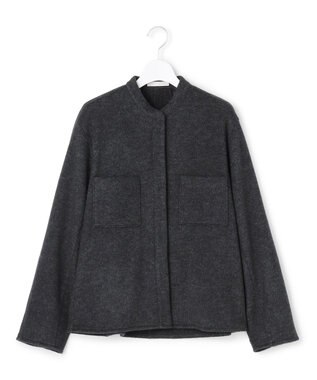 ICB L ウーレットシャギー ブルゾン チャコール