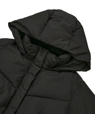 earth music&ecology 2WAYパファーブルゾン Black