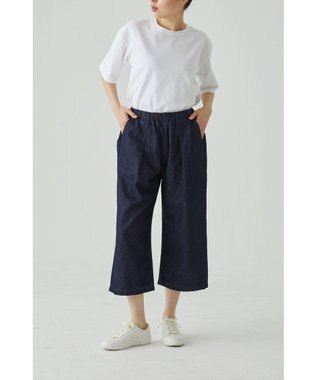 caqu FS linen cropped wide pants クロップド丈 リネンワイドイージーパンツ