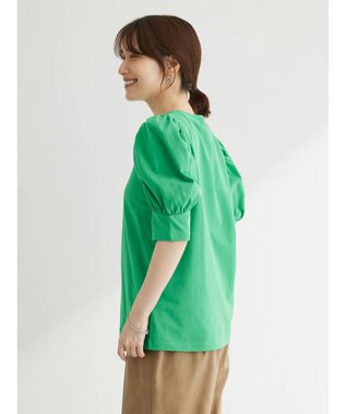 Green Parks ・ＳＵＧＡＲ　ＳＰＯＯＮ　ギャザーパフＴシャツ Green