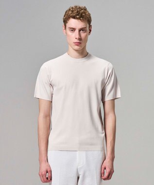 JOSEPH HOMME 【新色追加】リュクスレーヨン　クルーネック半袖ニット ライトアイボリー系