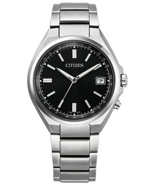 CITIZEN 【ケース径37.5mm】シンプルで使いやすい光発電エコ・ドライブ電波時計 CB1160-55E シルバー