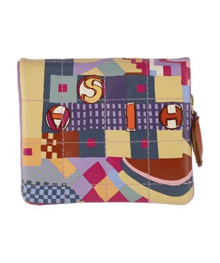 tsumori chisato CARRY カラフルランドスケープ 2つ折り財布 ミニ財布 ラベンダー