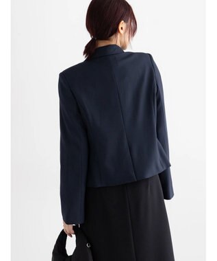 Te chichi フレア袖クロップトテーラードジャケット【AOYAMA FASHION ASSOCIATION × Te chichi】 ネイビー