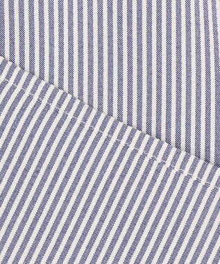 23区GOLF セットアップ企画【23Fondation/WOMEN】【吸水速乾】サッカーストライプ ツーピース ネイビー系2