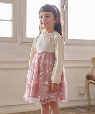 ANY KIDS バレエ刺繍チュールワンピース