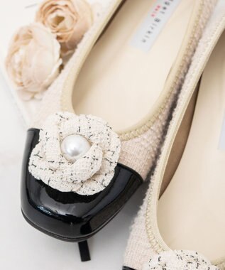 Bridget Birkin ＜3E＞【Bridget Birkin Walk】フラワーパールウォーキングパンプス ベージュ