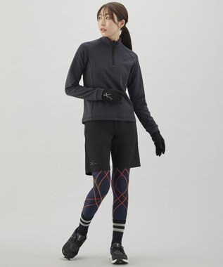 CW-X 【WOMEN】 CW-X ボトムス ひざ上丈 はっ水(本体) 布帛素材 UVカット率90%以上(本体) レディース DHY305 /ワコール ブラック