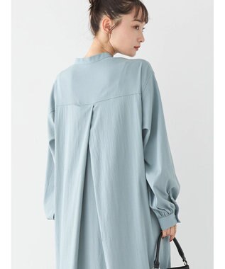 AMERICAN HOLIC バンドカラーバックタックワンピース Sax