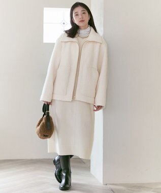 23区 【VIOLAd'ORO】ボア ワンショルダーバッグ ブラウン系