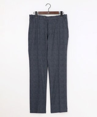 JOSEPH ABBOUD 【ウエストも伸びる!/清涼/軽量/ストレッチ】クールピケストレッチ パンツ ネイビー系3