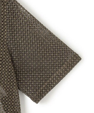 BEIGE， NIGELLA / 異素材MIXコットンレースブラウス Khaki