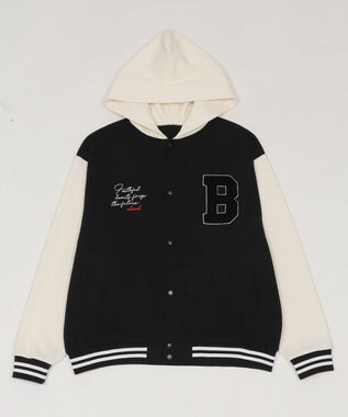 WEGO 【ユニセックス着用ITEM】スウェットフードスタジャン ブラック