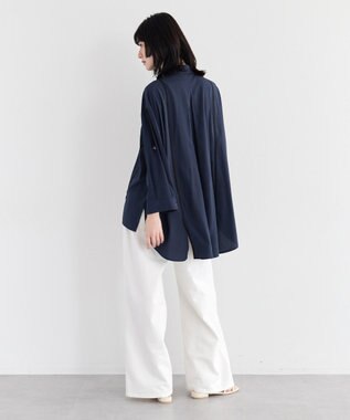 YECCA VECCA ストリングデザインシャツ Navy
