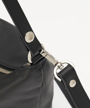 russet 《3/4～価格改定》ソフトレザーシンプルショルダーバッグ(CE-1328-WEB) Black2