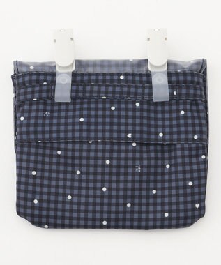 組曲 KIDS gingham K heart 移動ポシェット ネイビー系5