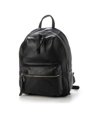 UNBILLION perche / 牛革ソフトシュリンクタイプリュック ブラック