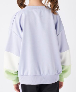 OP／FILA 【FILA】パステルカラークルーネックスウェット/キッズ サックス