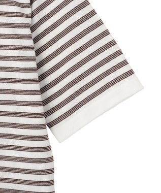 AMERICAN HOLIC ボーダーハーフスリーブニットプルオーバー Ivory