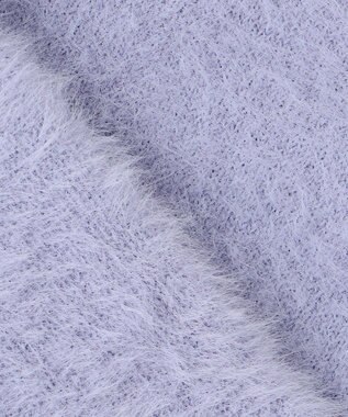 組曲 S 【前後着用可】2WAYナイロンファー ニット ふじ色系