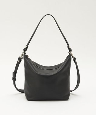 russet 《3/4～価格改定》ソフトレザーシンプルショルダーバッグ(CE-1328-WEB) Black2