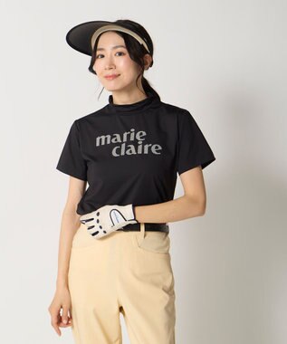 FILA GOLF／marie claire 【marie claire SPORT】 半袖モックネックシャツ ブラック
