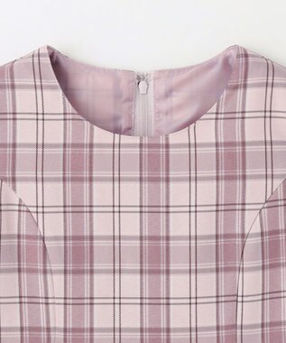 ANY KIDS 【2点セット】セーラージャケット+チェックワンピース ピンクベージュ