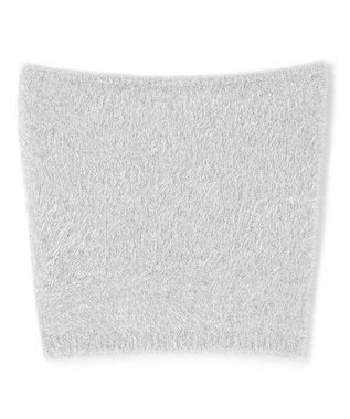 uncrave ラメ シャギー ニット バンドゥ（uncrave STANDARD） シルバー×ライトグレー