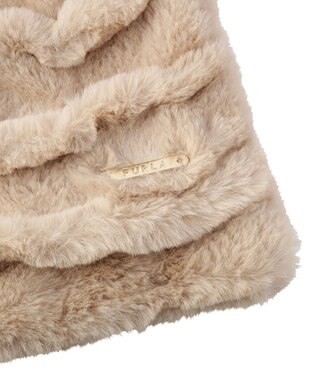 MOONBAT FURLA フェイクファーウェイビーマフラー ベージュ