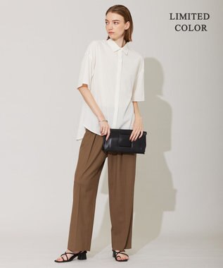 ICB 【WEB限定カラーあり・洗える】ラッフルデザインシャツ オフホワイト系［WEB限定］