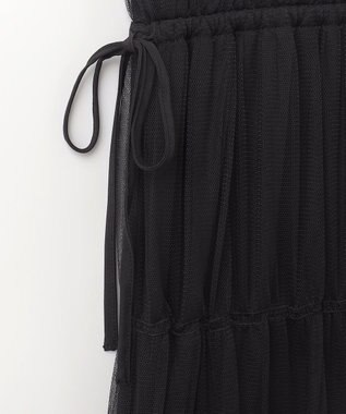 GRACE CONTINENTAL チュールティアードワンピース ブラック