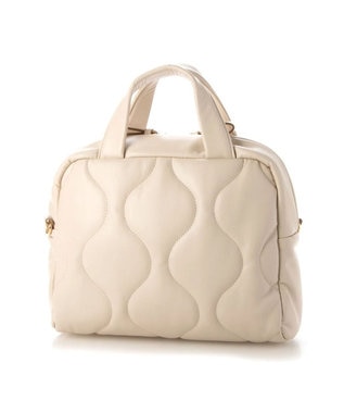 UNBILLION kakatoo シンセティックレザーキルトスクエアショルダー アイボリー