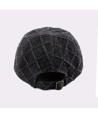 ATRENA 格子デニムＣＡＰ ブラック