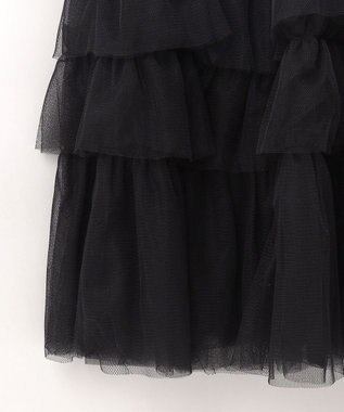 GRACE CONTINENTAL チュールティアードワンピース ブラック