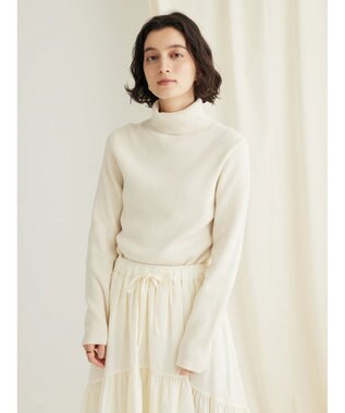 CRAFT STANDARD BOUTIQUE リブタートルネックニットプルオーバー Ivory