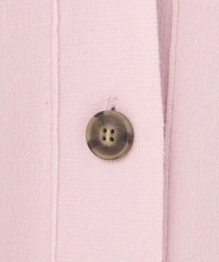 UNFILO 【軽量】コットンミックスニット カーディガン ローズ系