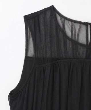 GRACE CONTINENTAL チュールティアードワンピース ブラック