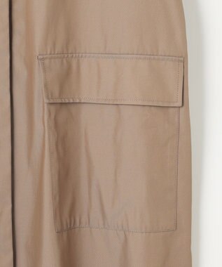 自由区 【XSサイズ～/洗える】リバーメモリー ステンカラーコート ブラウン系