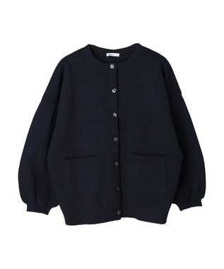 CRAFT STANDARD BOUTIQUE リサイクルポリエステルニットカーディガン Navy