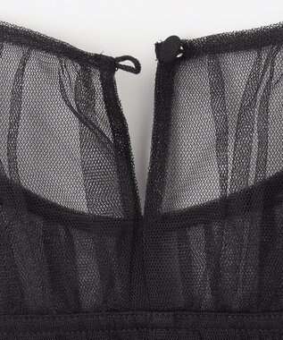 GRACE CONTINENTAL チュールティアードワンピース ブラック