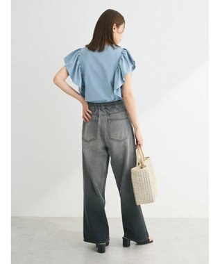 Green Parks ・ＳＵＧＡＲ　ＳＰＯＯＮ＜ＣＯＯＬ＞ラッフルスリーブＴＥＥ Sax