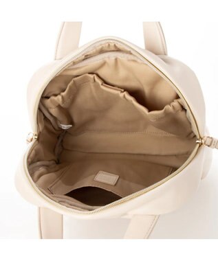 UNBILLION kakatoo シンセティックレザーキルトスクエアショルダー アイボリー