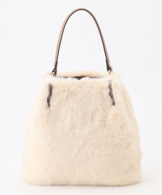 組曲 ファーバケット バッグ アイボリー系